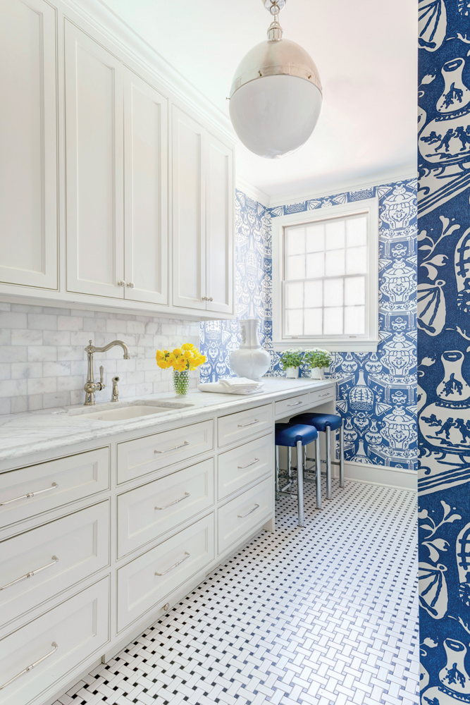 Wallpapered Laundry Rooms Centsational Style