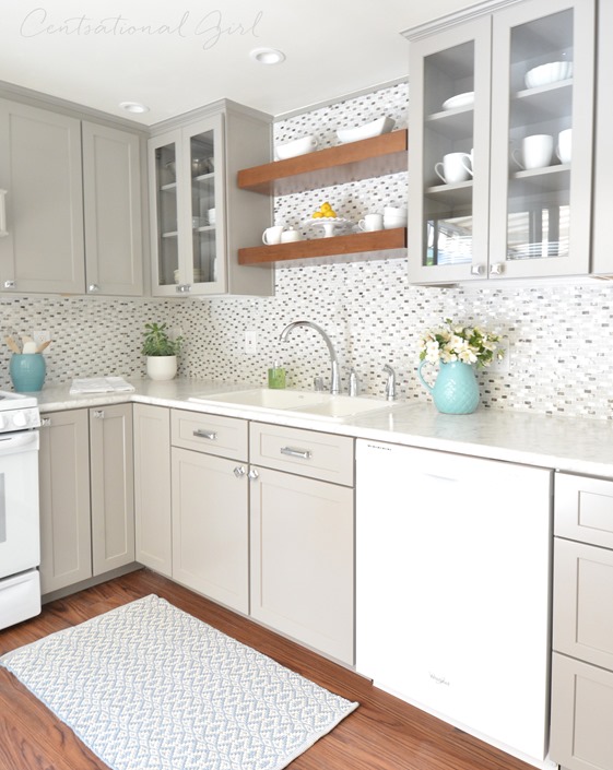 gray white kitchen remodel